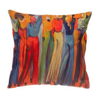Orange Stilts Cushion Cover sqcomp